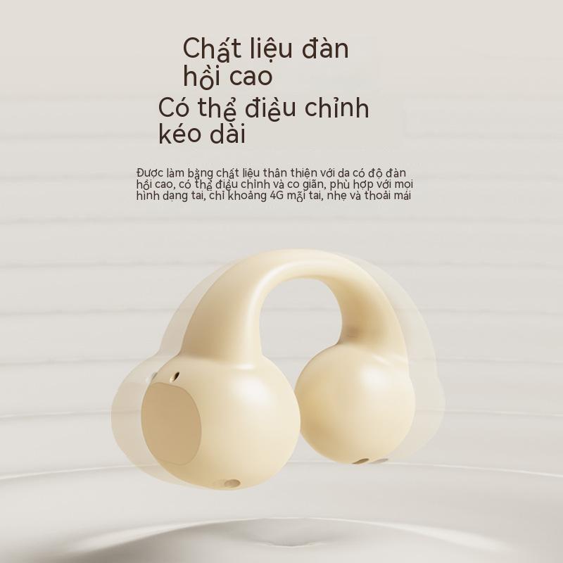 Tai Nghe Bluetooth Không Dây Không Vào Tai Kẹp Tai Thể Thao Giảm Tiếng Ồn, Giá Trị Ngoại Hình Cao, Thời Lượng Pin Dài