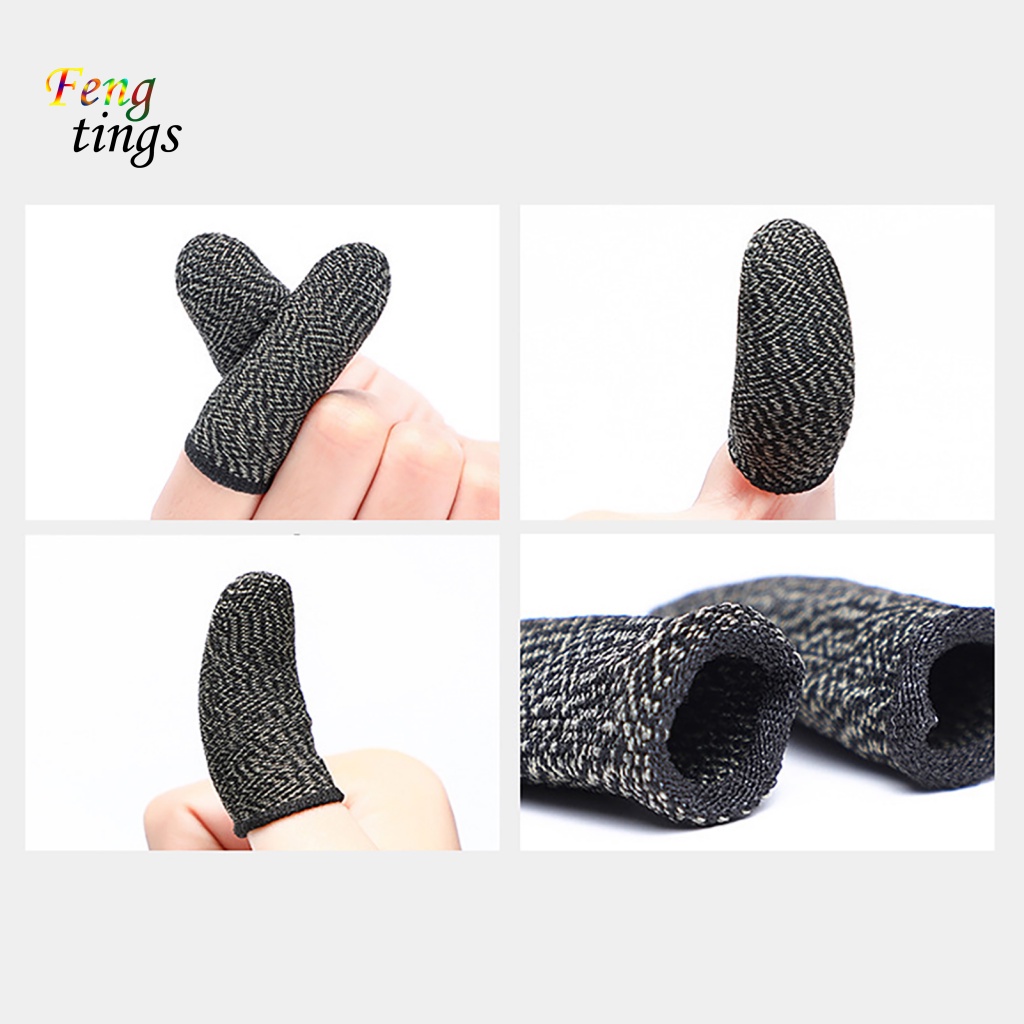 1 cặp cũi ngón tay bằng sợi nylon cho màn hình giải trí màn hình cảm ứng tay áo chơi game