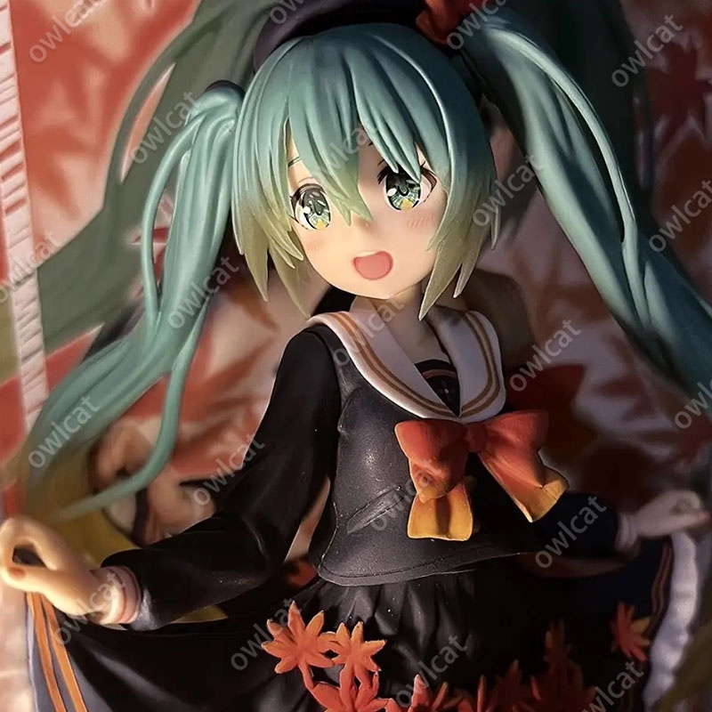Mô Hình Nhân Vật VOCALOID Miku  18cm Hatsune Miku Virtual Idol Maple Leaf Season Series Fall PVC Figure TAiTO Piapro Packed in Box Model