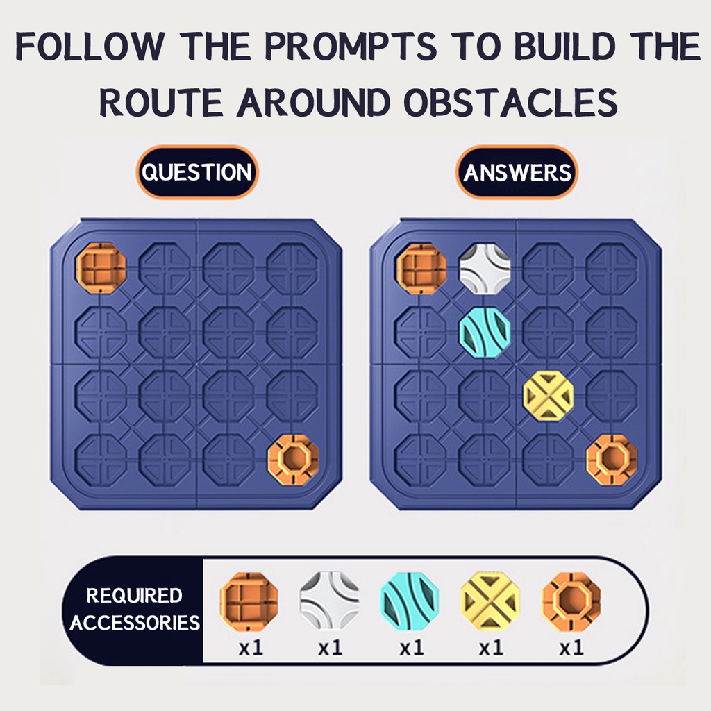KIDS ROAD MAZE MONTESSORI LOGICAL ROAD BUILDER GAME ASSEMBLY BUILDING PUZZLE LEARNING EDUCATION TOYS FOR CHILDREN