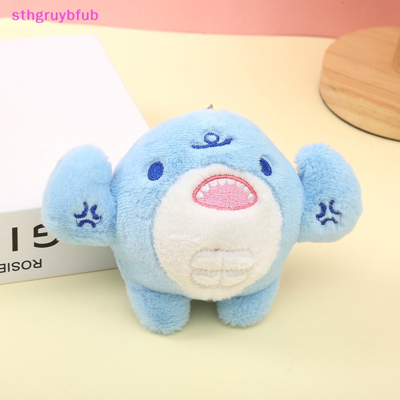 Sthb phim hoạt hình dễ thương sáng tạo sang trọng búp bê cá mập móc khóa kawaii móc khóa di động túi dây kéo trẻ em quà tặng vn