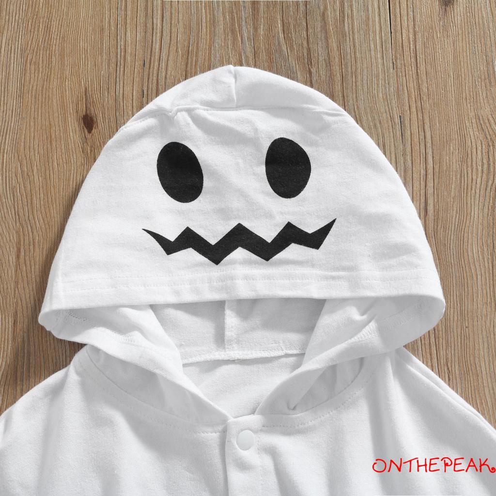 Ont-kids cloak toddler halloween cartoon patterns in áo khoác có mũ trùm đầu cho mùa xuân thu 9 tháng-3 tuổi