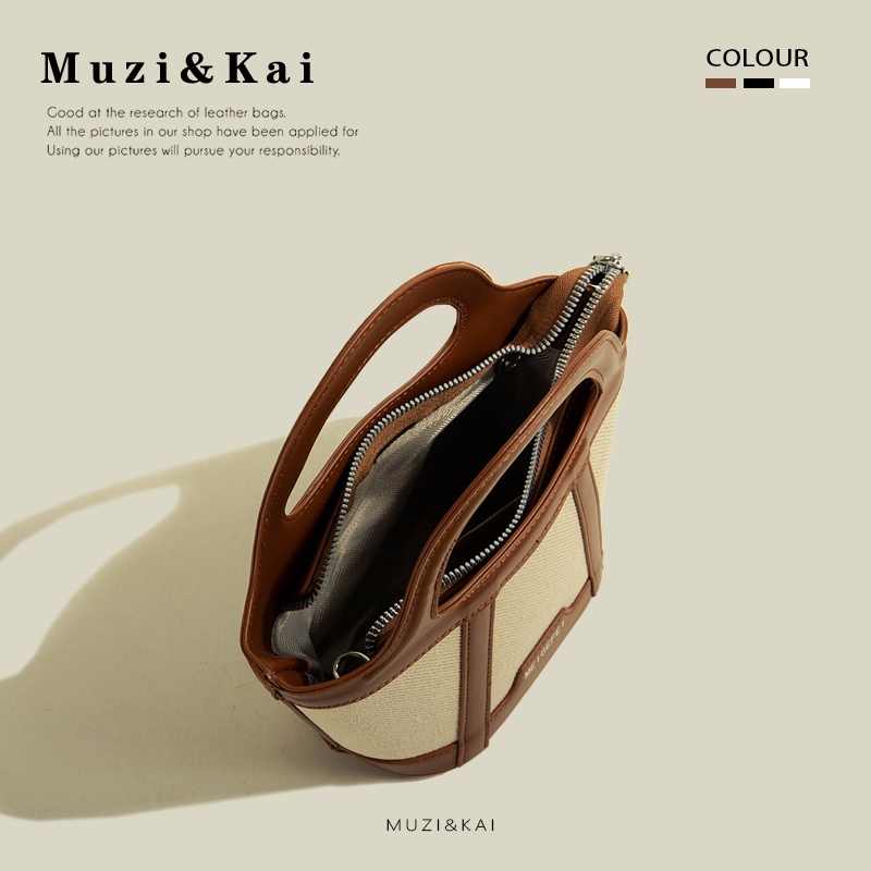 Muzikai Túi Đeo Chéo Phong Cách retro 2023 Mới