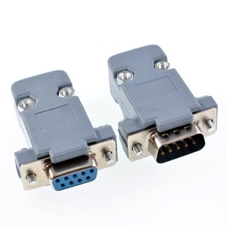 Btlimer db9 d-sub connector plug, 485 com port protective 9 pin jack socket, com plug connector có thể tháo rời với vỏ nhựa rs232 serial female port socket dây cáp
