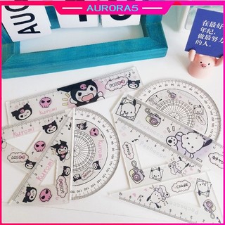 Bộ êke thước kẻ 4 món mẫu sarino thú hoạt hình cute