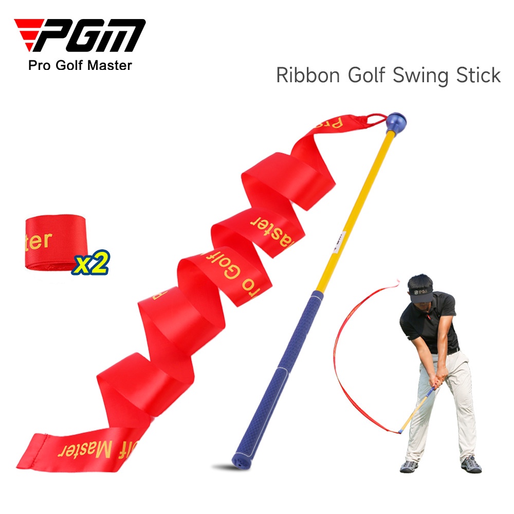 PGM golf practiceer ruy băng đầy màu sắc swing stick thực hành âm thanh cải thiện tốc độ swing đồ dùng câu lạc bộ đào tạo