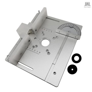 Set of 3 Router Table Insert Plate Aluminum Alloy Wood Milling Flip Board Trimming Machine Engraving Auxiliary Tool Woodworking Benches
