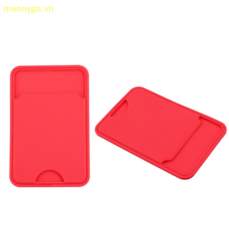 Monnygo bán chạy điện thoại di động silicone điện thoại di động mặt sau dán chủ thẻ đặt xe buýt kiểm soát truy cập id thẻ ngân hàng dán trong túi vn