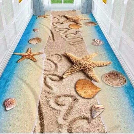 In 3d garden flower hallway thảm và thảm cho phòng ngủ phòng khách thảm nhà bếp phòng tắm chống trượt thảm trải sàn