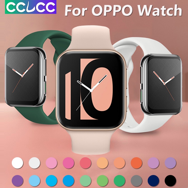 Cclcc cho đồng hồ oppo vòng đeo tay thay thế dây đeo bằng silicon mềm vòng đeo tay cho đồng hồ oppo 41mm 46mm phụ kiện thay thế dây đeo đồng hồ thông minh