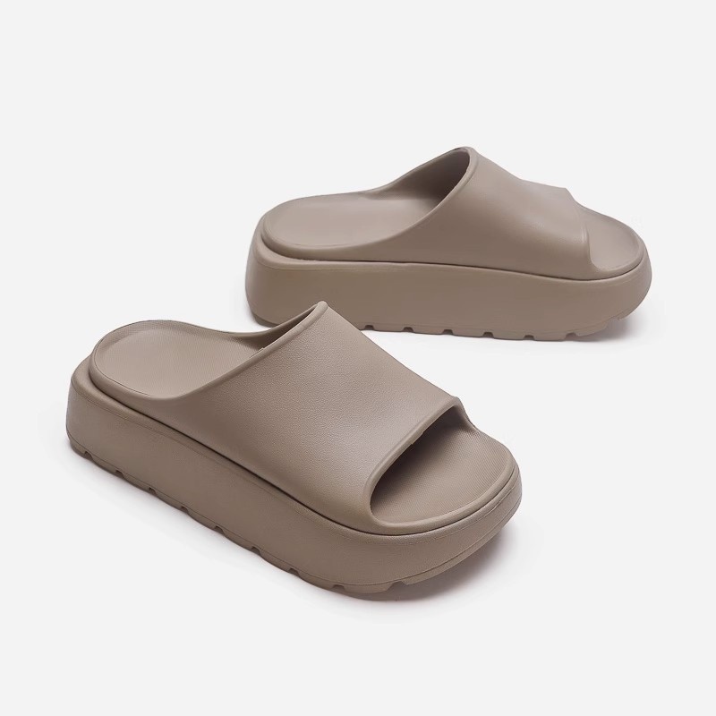 Dép nữ AYUER đáy dày nhẹ 5.5cm màu trơn chống trượt phong cách Hàn Quốc ngoài trời