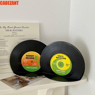 Cabezant vinyl bookends bản ghi sáng tạo lp hình cổ điển cổ điển hỗ trợ sách trang trí