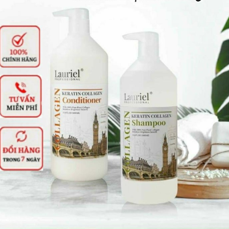 Lauriel - Dầu Gội Xả Lauriel Trắng 1000ml | Dành Cho Tóc Hư Tổn, Hương nước hoa