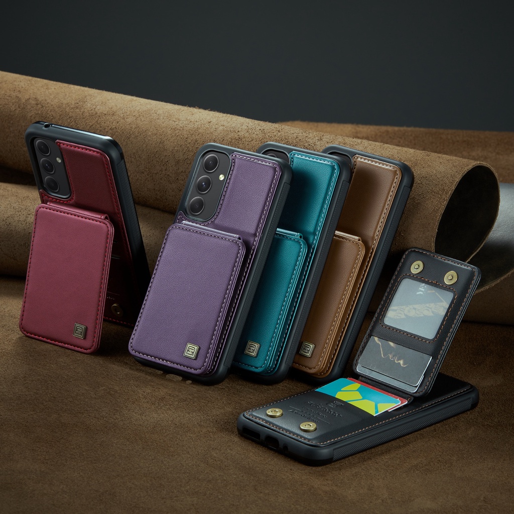 Bao da RFID cho Samsung a14 a24 a34 a54 a13 a53 a73 ví da bao da giá đỡ khe cắm thẻ