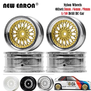 4 cái 52mm nylon on-road rc drift wheels vành 3mm / 6mm / 9mm trung tâm rc bù đắp cho các bộ phận ô tô rc 1 / 10 traxxas hpi kyosho redcat sakura hsp