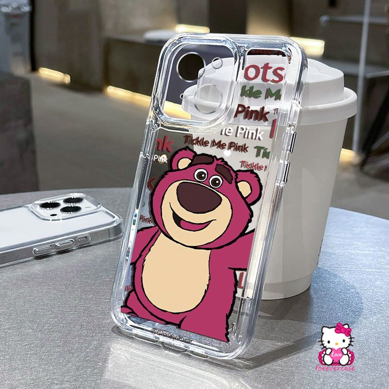 Đối với samsung a22 a12 a52 a33 a13 a11 a23 a51 a04s a52s a30s a50s a02 a03s a10 a73 a71 a72 a03 a32 a04 a53 a50 a20 a31 a21s a20s cartoon strawberry bear clear cute lotso soft case