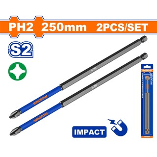 Bộ 2 mũi bắt vít đóng ph2 250mm wadfow wsv6k66