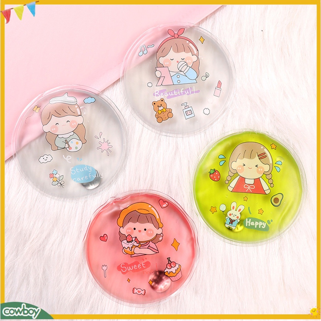 Winter self-heating hand warmer có thể tái sử dụng cartoon gel liquid heat pack pocket portable mini hand warmer for cold days