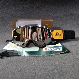 Kính Bảo Hộ Gắn Mũ Bảo Hiểm Phong Cách Retro 100% Vintage Kính Kính cào cào 100% Vintage