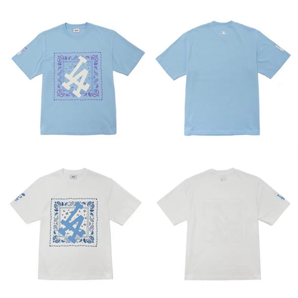 Áo Thun Unisex Chất Cotton 100% Logo Vuông Họa Tiết Trắng/Đen/Xanh/Xanh Đen Dn.Storevnxk