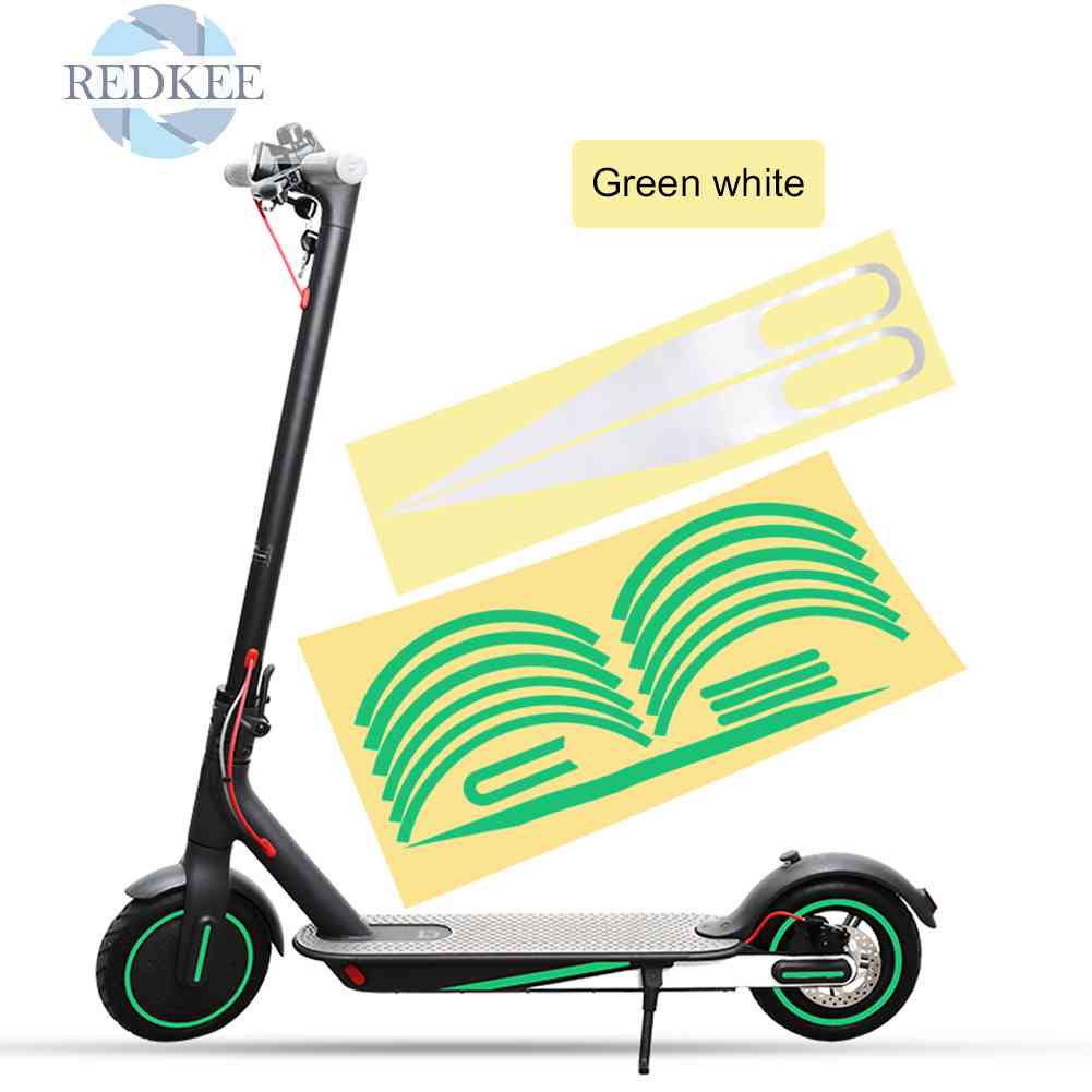 Miếng Dán Phản Quang Bảo Vệ Trục Bánh Xe Scooter Điện M365 Pro 1s