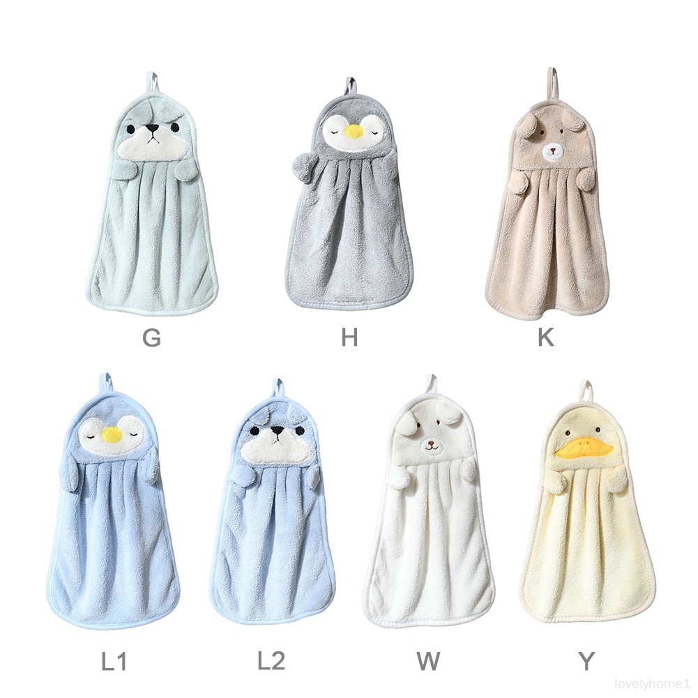 Khăn Lau Tay Mềm Mại Thấm Hút Nước Tốt Thân Thiện Với Làn Da Hình Động Vật Dễ Thương