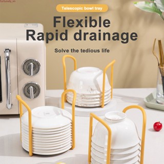 Giá Để Bát Để Bàn Có Thể Thu Gọn Dụng Cụ Sắp Xếp Nhà Bếp Kệ Để Cốc Nước Thoát Nước Bằng Nhựa Giá Để Bát Đĩa Tủ Dụng Cụ Đựng Đĩa