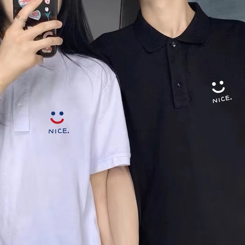 Áo Thun polo Tay Ngắn Dáng Rộng In Họa Tiết Thời Trang Nhật Bản Dành Cho Nam / Size M-4XL