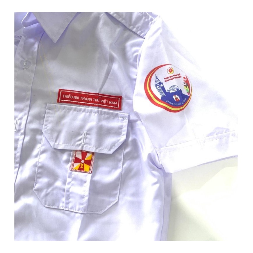 Áo Đồng Phục TNTT in logo giáo phận Hưng Hóa - Liên Đoàn Phero Vũ Văn Truật