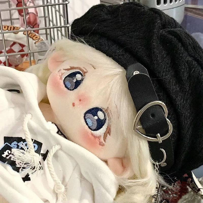 Búp Bê Em Bé Bằng Vải Cotton 20cm Kèm Bộ Xương Tóc Dễ Thương