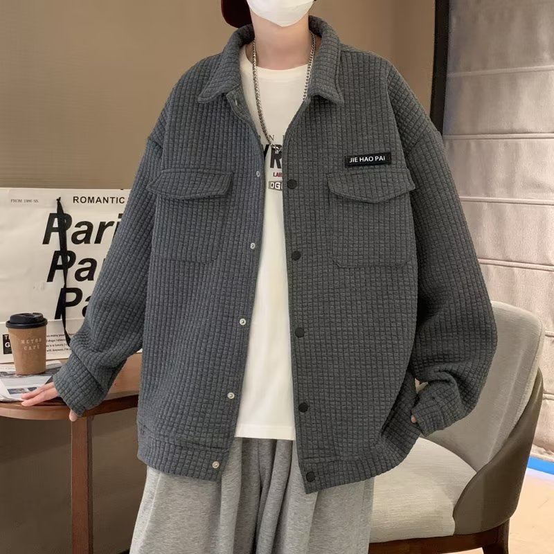 Áo Khoác Nam Dáng Rộng Thời Trang Phong Cách