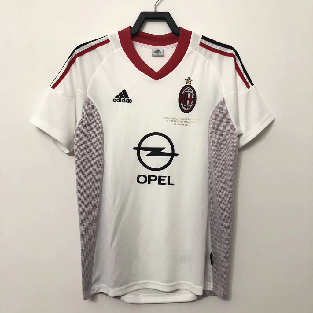 Áo Đồng Phục Bóng Đá Thể Thao jersey 2002 ac milan