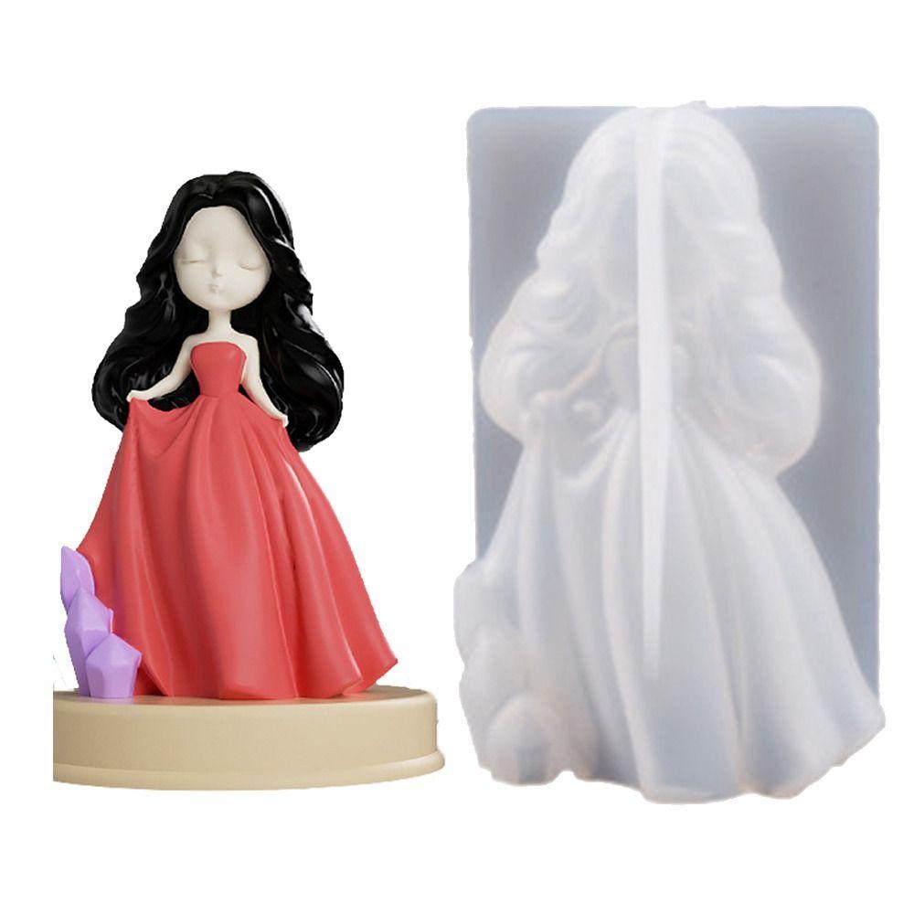 Khuôn Đất Sét Epoxy Hình Công Chúa Nhỏ Xinh Để Bàn Trang Trí DIY