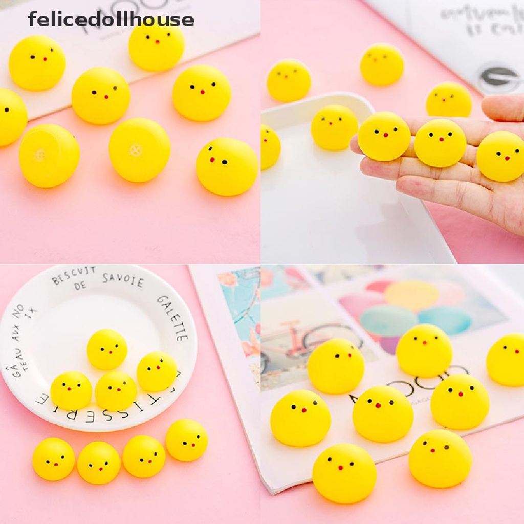 1 Đồ Chơi Mochi Giảm Căng Thẳng Hình Gà Ngộ Nghĩnh