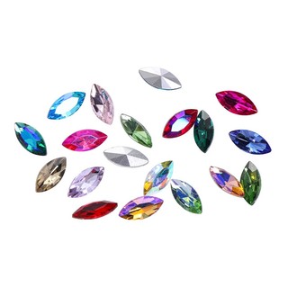 Hạt pha lê hình mắt ngựa 3 8mm đính móng nghệ thuật ốp