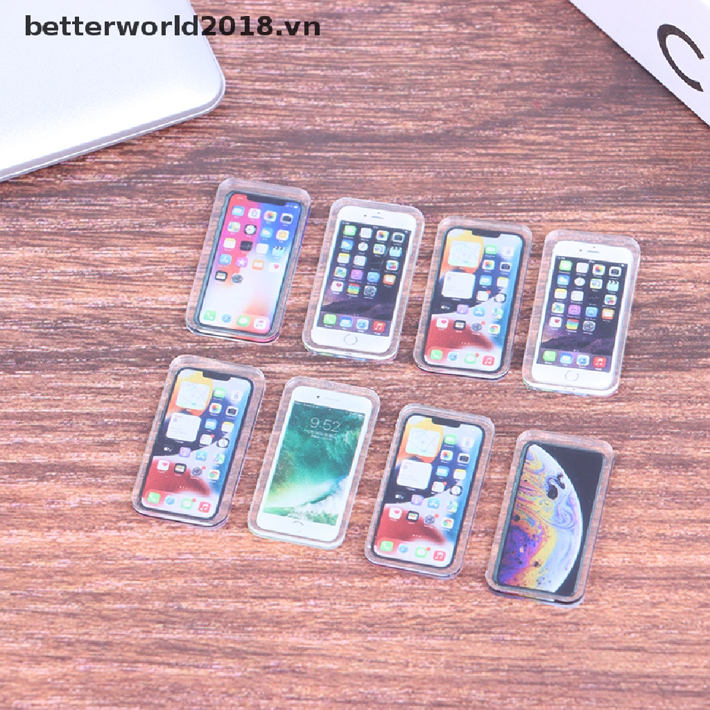 Đồ trang trí Điện Thoại Di Động Để Bàn Trang Trí Nhà Búp Bê Tỉ Lệ 1: 12