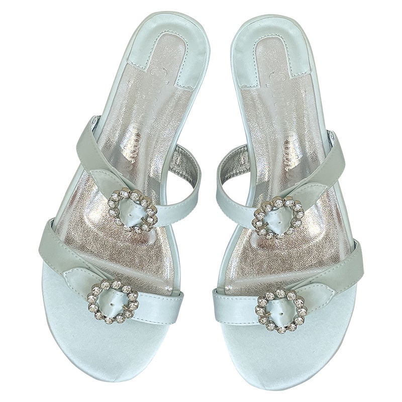 Giày Sandal Đế Thấp Hở Ngón Thời Trang Mùa Hè Dành Cho Nữ