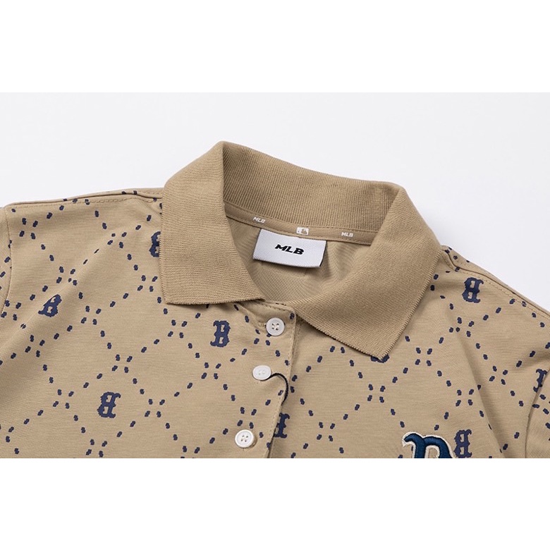 Hàng Có Sẵn! Áo Sơ Mi Tay Ngắn In Logo MLB Thời Trang Mùa Hè 2023 Cho Nữ