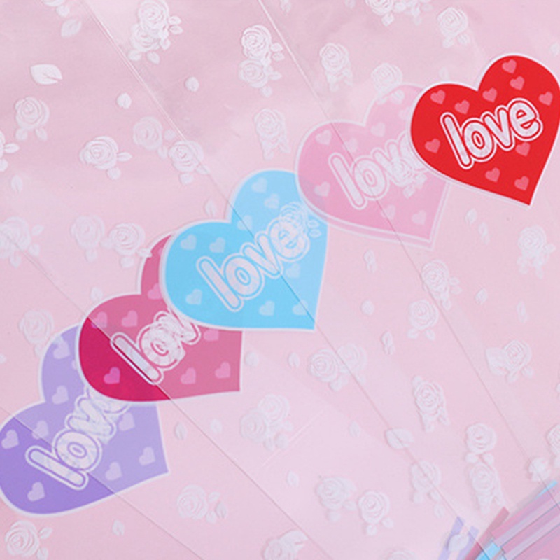 Set 50 Túi Bóng Kính Trong Suốt Đựng Hoa Hồng Diy Đa Ứng Dụng