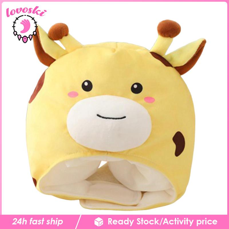 Mũ Trùm Đầu Hình Tuần Lộc Bằng Lông Nhung Dễ Thương Xinh Xắn