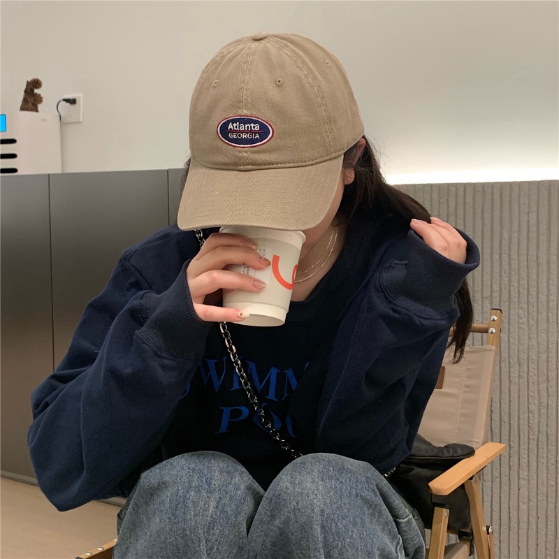 Mũ Lưỡi Trai Mềm Mại In Chữ Atlanta Thời Trang Cho Học Sinh