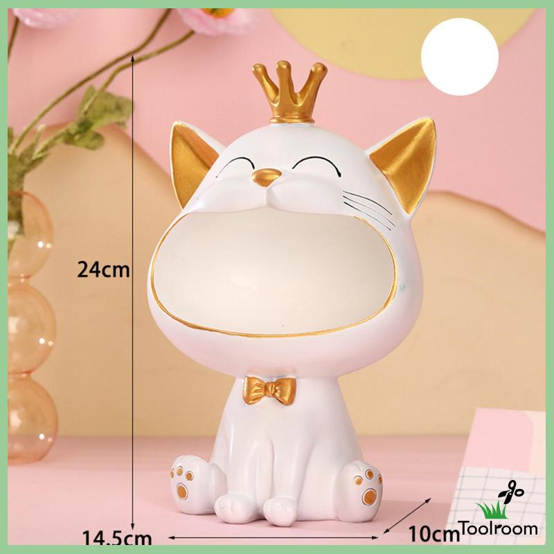 Mô Hình Mèo Bằng Nhựa Resin Trang Trí Chìa Khóa / Trang Sức / Phòng Khách