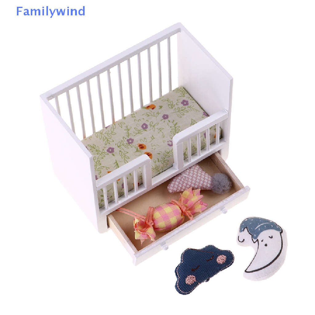 Giường Ngủ Em Bé Mini Tỉ Lệ 1: 12 Trang Trí Nhà Búp Bê