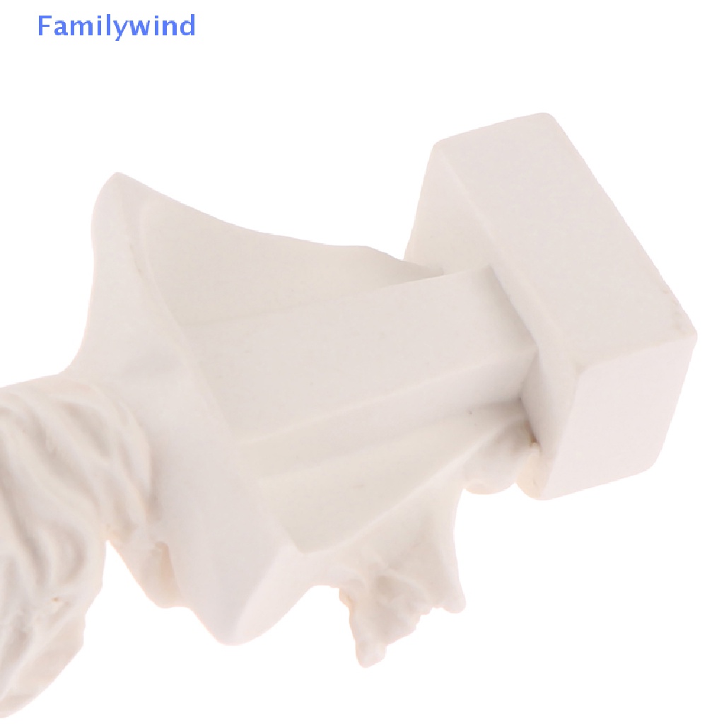 1 Tượng Mô Hình Xe Buýt Bằng Nhựa Resin Màu Trắng Trang Trí Nhà Búp Bê