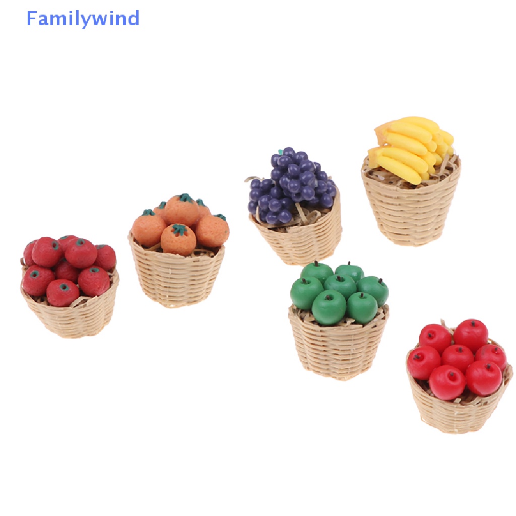 Giỏ Tre Đựng Trái Cây Đồ Chơi Búp Bê Cỡ 1 / 12