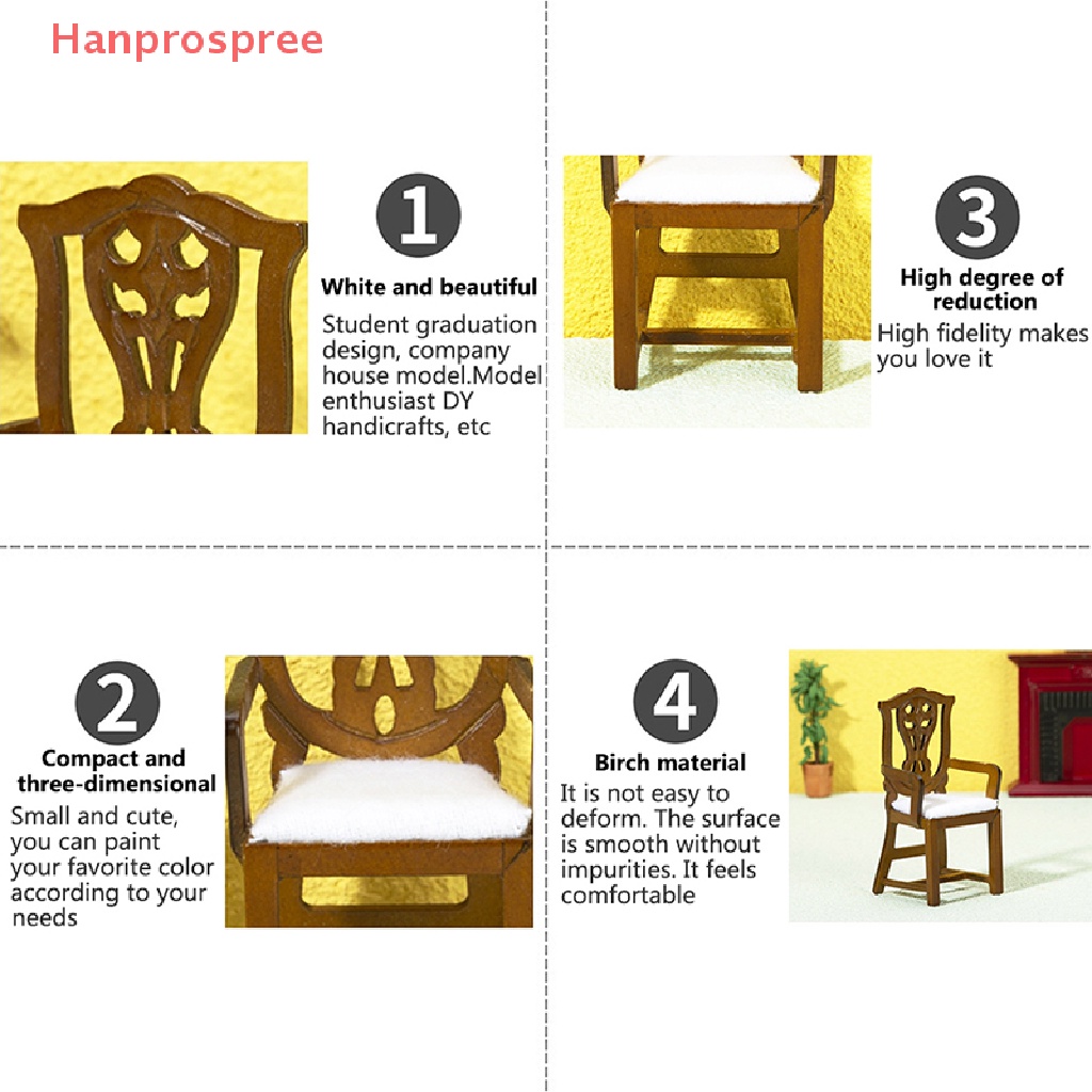 Mô Hình Ghế Ngồi Phong Cách Châu Âu Cổ Điển 1: 12 Trang Trí Nhà Búp Bê