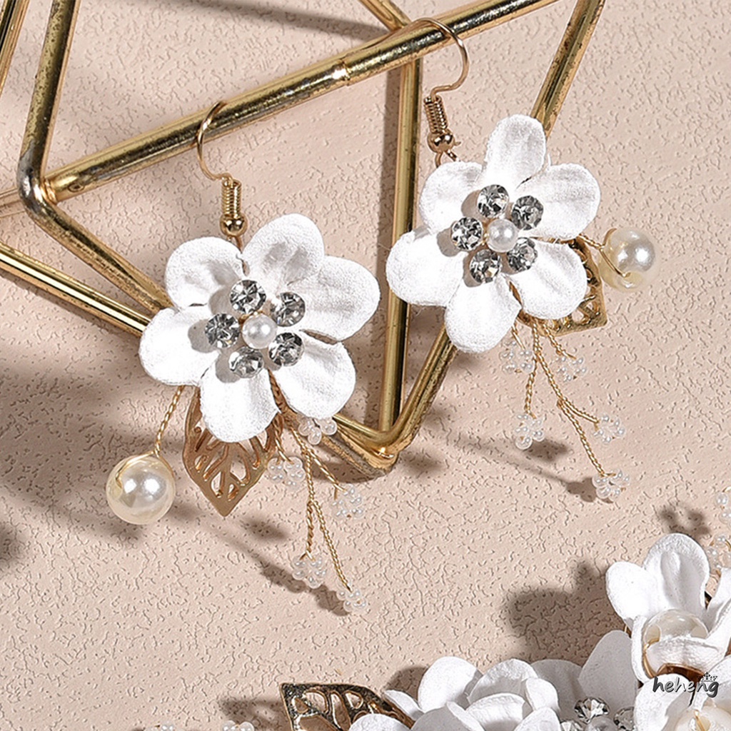 Bộ Bông Tai Lược Chải Tóc Thả Lược Bằng Hợp Kim Màu Sắc Ngọt Ngào Trang Trí Tiệc Cưới Kỷ Niệm