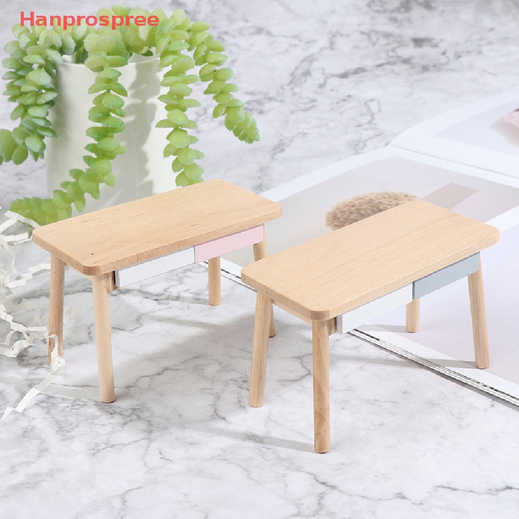 Mô Hình Bàn Máy Tính Phong Cách Bắc Âu Tỷ Lệ 1 / 12 Trang Trí Nhà Búp Bê