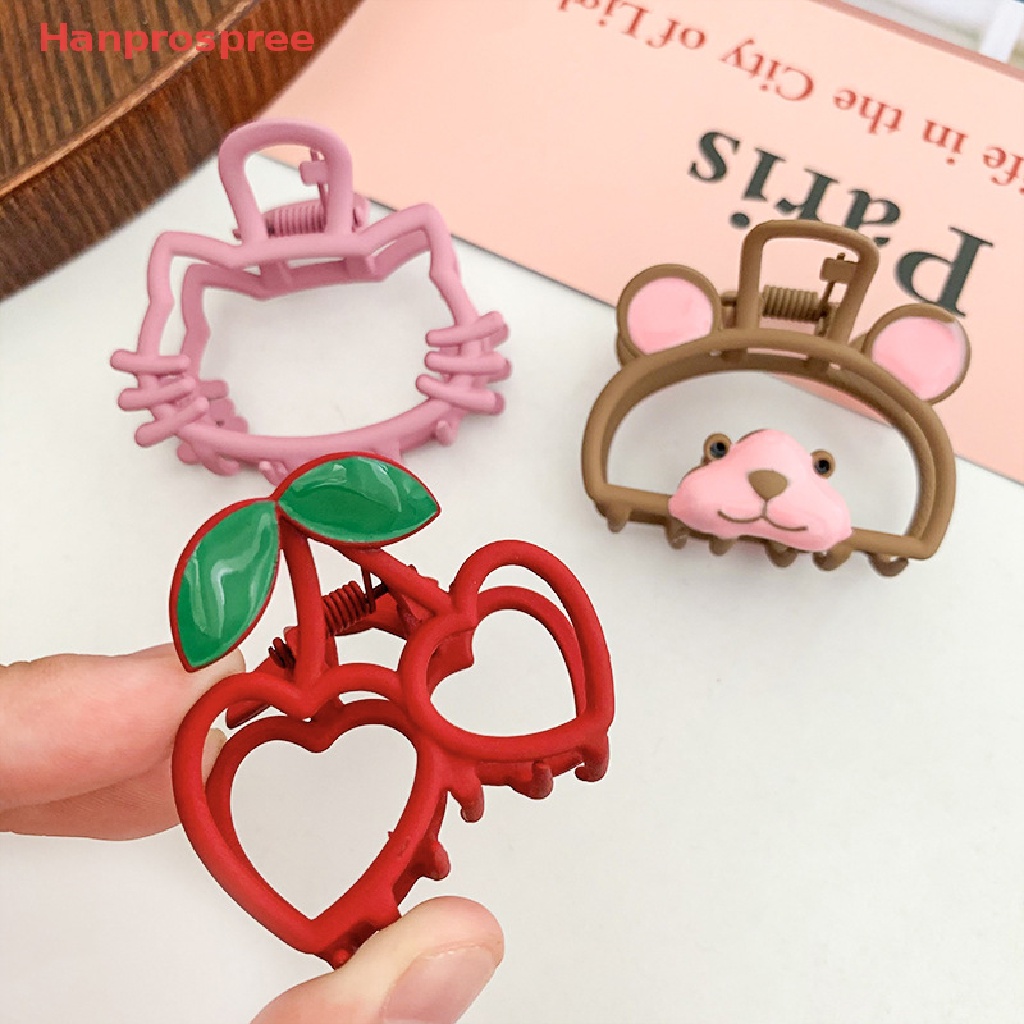 Kẹp Tóc Kim Loại Hình Chân Mèo Màu Hồng Xinh Xắn Cho Nữ