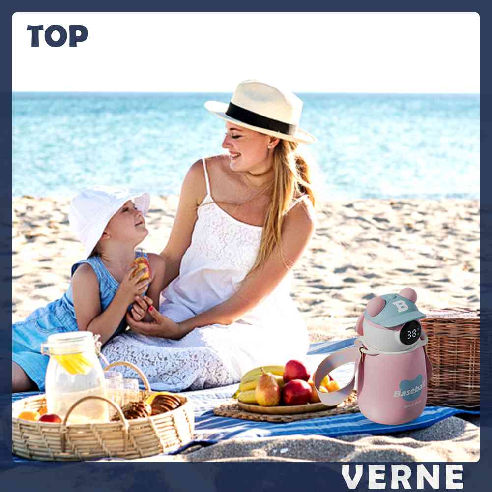 Bình Đựng Nước Cách Nhiệt 450ML 450ML Thiết Kế Dễ Thương Tiện Dụng Cho Gia Đình / Văn Phòng / Trường Học